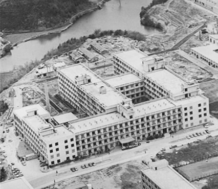 昭和43年当時の基礎工学部学舎